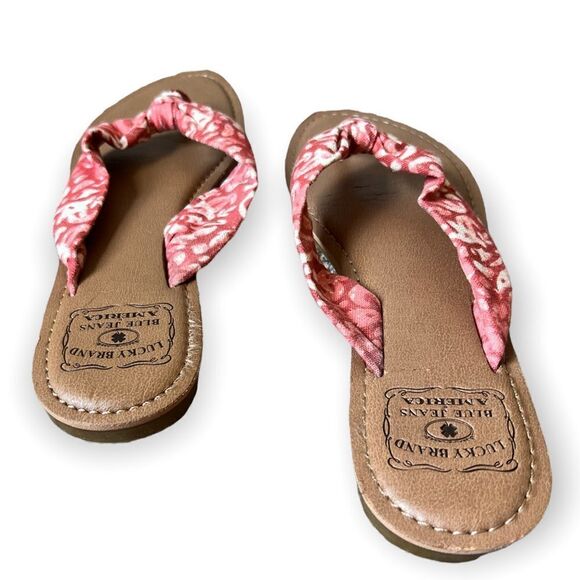 Lucky Brand Canvas Flip Flop Sandals - Picture 7 of 9